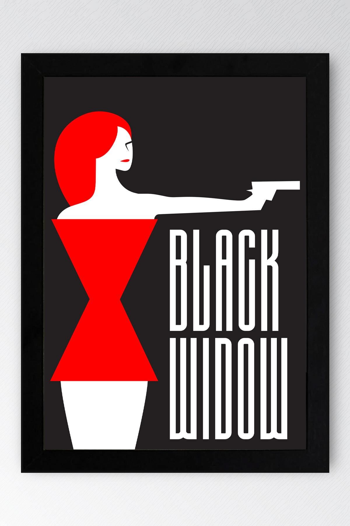 Black Widow Çerçeveli Tablo - Marvel Poster Tablo