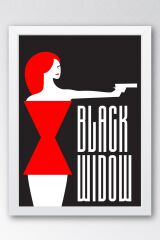 Black Widow Çerçeveli Tablo - Marvel Poster Tablo