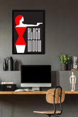 Black Widow Çerçeveli Tablo - Marvel Poster Tablo
