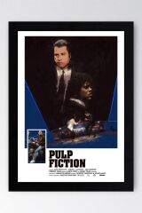 Pulp Fiction Çerçeveli Tablo - Ucuz Roman Fim Posteri Tablo