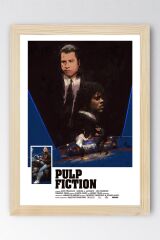 Pulp Fiction Çerçeveli Tablo - Ucuz Roman Fim Posteri Tablo
