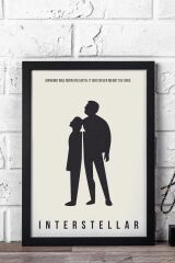 Interstellar Çerçeveli Tablo - Yıldızlararası Film Posteri Tablo
