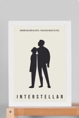 Interstellar Çerçeveli Tablo - Yıldızlararası Film Posteri Tablo