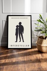 Interstellar Çerçeveli Tablo - Yıldızlararası Film Posteri Tablo