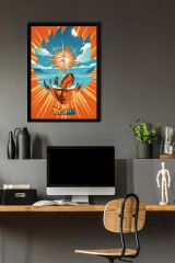 Dragon Ball Çerçeveli Tablo - Manga Anime Poster Tablo