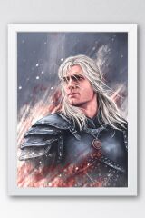 The Witcher Geralt Çerçeveli Tablo - Dizi Posteri Tablo