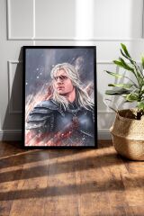 The Witcher Geralt Çerçeveli Tablo - Dizi Posteri Tablo