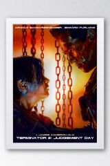 Terminator 2 Çerçeveli Tablo - Terminatör Film Posteri Tablo
