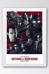 Batman v Superman Çerçeveli Tablo - Poster Tablo