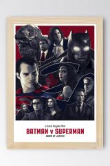 Batman v Superman Çerçeveli Tablo - Poster Tablo
