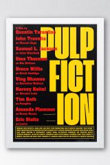 Pulp Fiction Çerçeveli Tablo - Ucuz Roman Fim Posteri Tablo