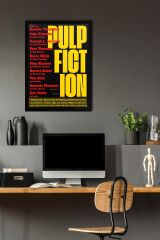 Pulp Fiction Çerçeveli Tablo - Ucuz Roman Fim Posteri Tablo