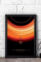Interstellar Çerçeveli Tablo - Yıldızlararası Film Posteri Tablo