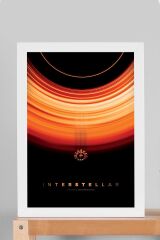 Interstellar Çerçeveli Tablo - Yıldızlararası Film Posteri Tablo