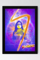 Ms Marvel Çerçeveli Tablo - Ms. Marvel Film Posteri Tablo