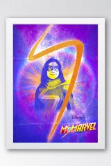 Ms Marvel Çerçeveli Tablo - Ms. Marvel Film Posteri Tablo