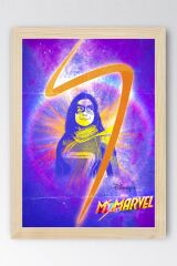 Ms Marvel Çerçeveli Tablo - Ms. Marvel Film Posteri Tablo