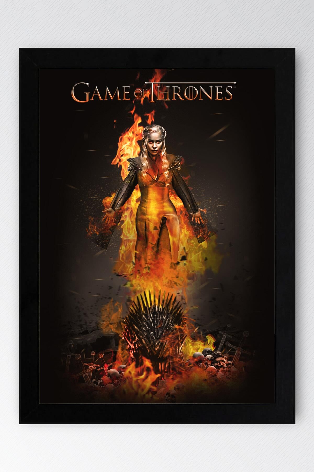 Game of Thrones Çerçeveli Tablo - Taht Oyunları Dizi Posteri Tablo