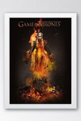 Game of Thrones Çerçeveli Tablo - Taht Oyunları Dizi Posteri Tablo