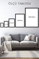 Kuzuların Sessizliği Çerçeveli Tablo - Film Posteri Tablo 50x70 - Siyah