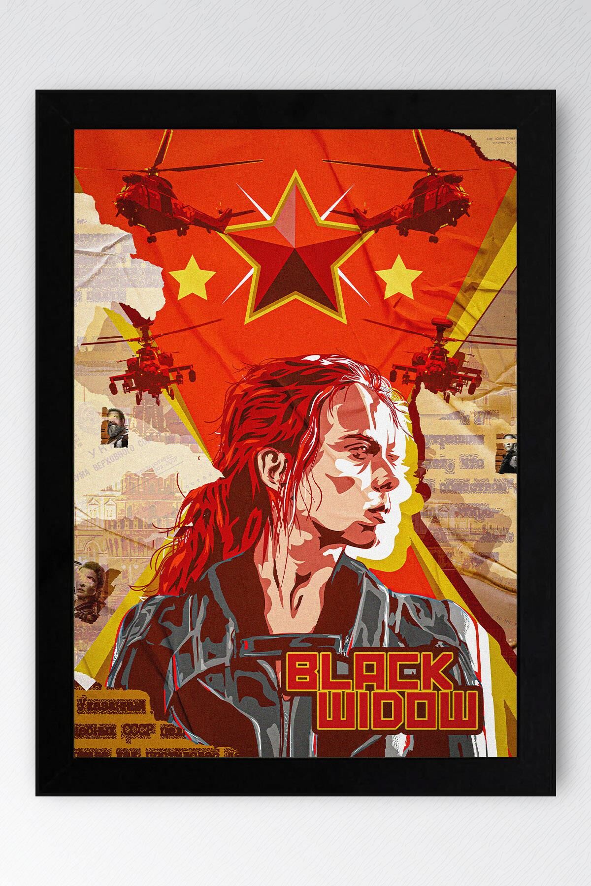 Black Widow Çerçeveli Tablo - Marvel Poster Tablo