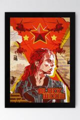 Black Widow Çerçeveli Tablo - Marvel Poster Tablo