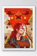 Black Widow Çerçeveli Tablo - Marvel Poster Tablo