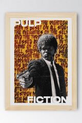 Pulp Fiction Çerçeveli Tablo - Ucuz Roman Fim Posteri Tablo