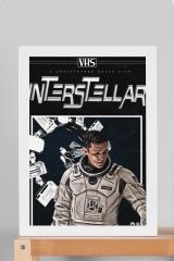 Interstellar Çerçeveli Tablo - Yıldızlararası Film Posteri Tablo