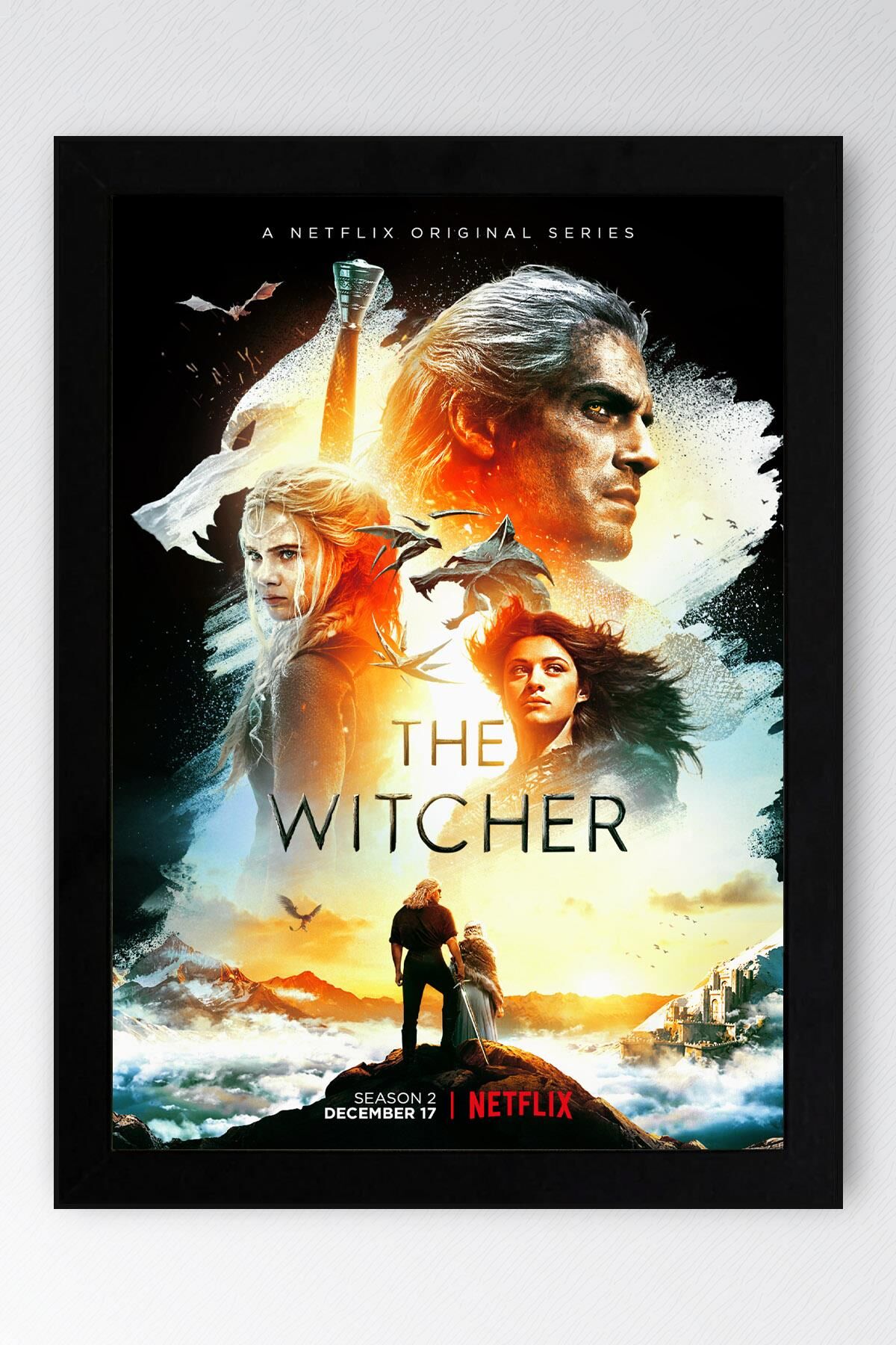 The Witcher Çerçeveli Tablo - Dizi Posteri Tablo