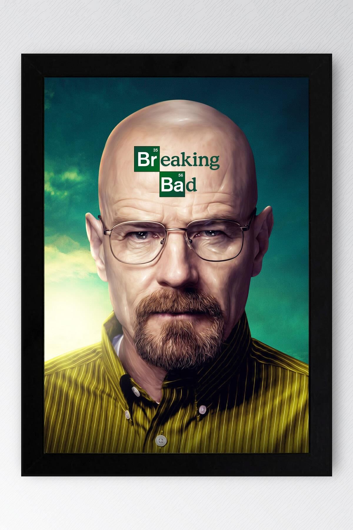 Breaking Bad Çerçeveli Tablo - Dizi Afişi Walter White Poster Tablo