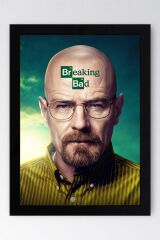 Breaking Bad Çerçeveli Tablo - Dizi Afişi Walter White Poster Tablo