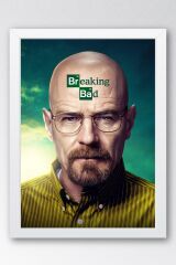 Breaking Bad Çerçeveli Tablo - Dizi Afişi Walter White Poster Tablo