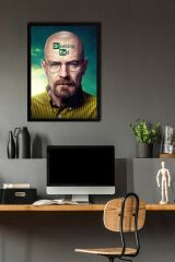 Breaking Bad Çerçeveli Tablo - Dizi Afişi Walter White Poster Tablo