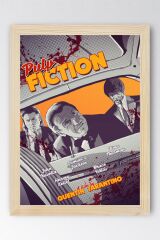 Pulp Fiction Çerçeveli Tablo - Ucuz Roman Fim Posteri Tablo
