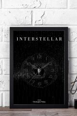 Interstellar Çerçeveli Tablo - Yıldızlararası Film Posteri Tablo