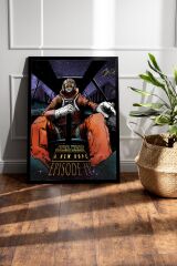 Star Wars 4 A New Hope Çerçeveli Tablo - Uzay Savaşları Fim Posteri Tablo
