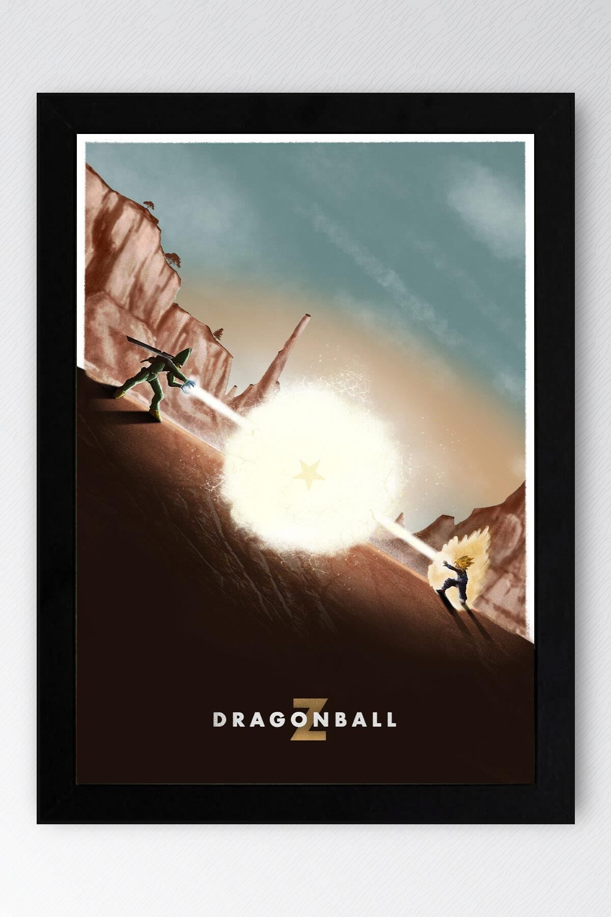 Dragon Ball Z Çerçeveli Tablo - Manga Anime Poster Tablo