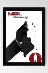 Hannibal Çerçeveli Tablo - This is My Design Dizi Afişi Poster Tablo
