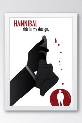 Hannibal Çerçeveli Tablo - This is My Design Dizi Afişi Poster Tablo
