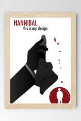 Hannibal Çerçeveli Tablo - This is My Design Dizi Afişi Poster Tablo