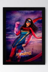 Ms Marvel Çerçeveli Tablo - Ms. Marvel Film Posteri Tablo