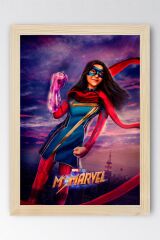 Ms Marvel Çerçeveli Tablo - Ms. Marvel Film Posteri Tablo