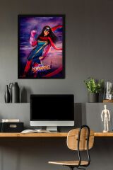 Ms Marvel Çerçeveli Tablo - Ms. Marvel Film Posteri Tablo