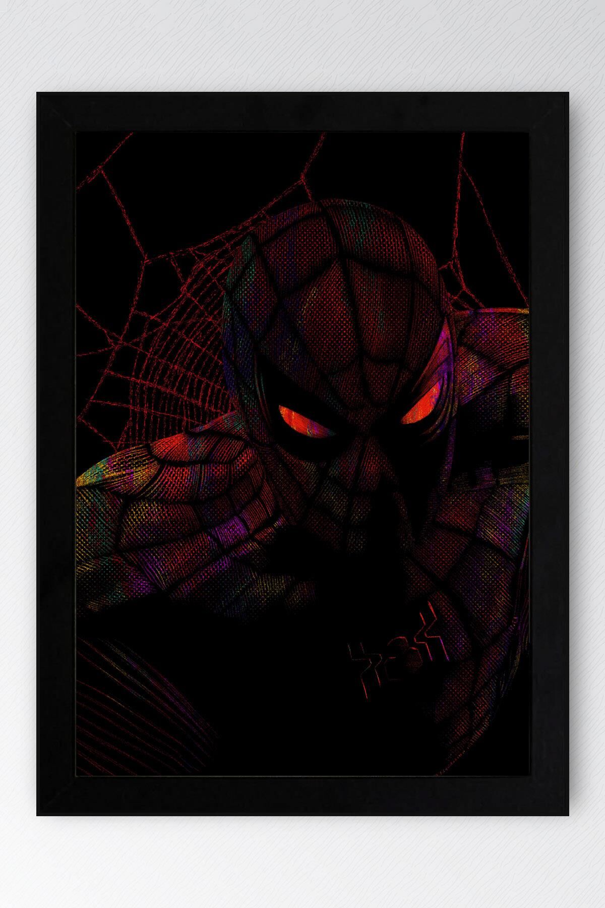 Spider Man Çerçeveli Tablo - Örümcek Adam Fim Posteri Tablo