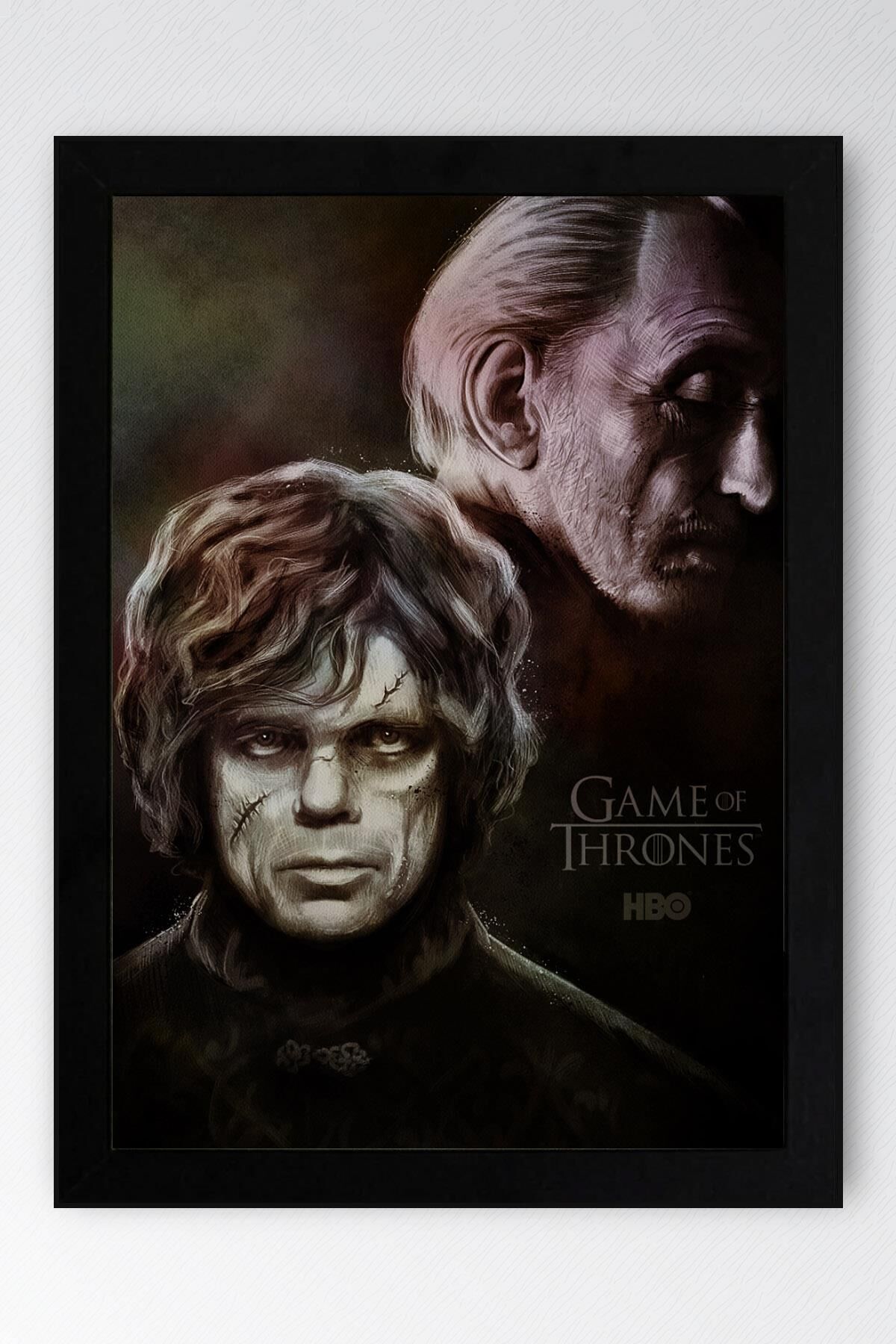 Game of Thrones House Lannister Çerçeveli Tablo - Taht Oyunları Dizi Posteri Tablo