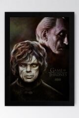 Game of Thrones House Lannister Çerçeveli Tablo - Taht Oyunları Dizi Posteri Tablo