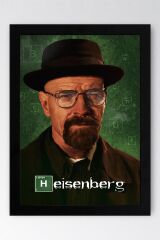 Breaking Bad Çerçeveli Tablo - Dizi Afişi Heisenberg Poster Tablo
