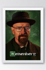 Breaking Bad Çerçeveli Tablo - Dizi Afişi Heisenberg Poster Tablo