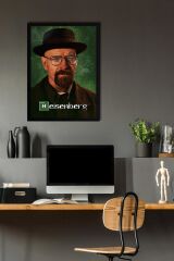 Breaking Bad Çerçeveli Tablo - Dizi Afişi Heisenberg Poster Tablo